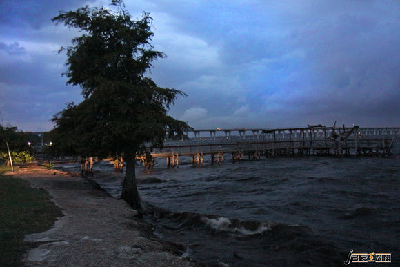 Stormy evening on Cross Lake